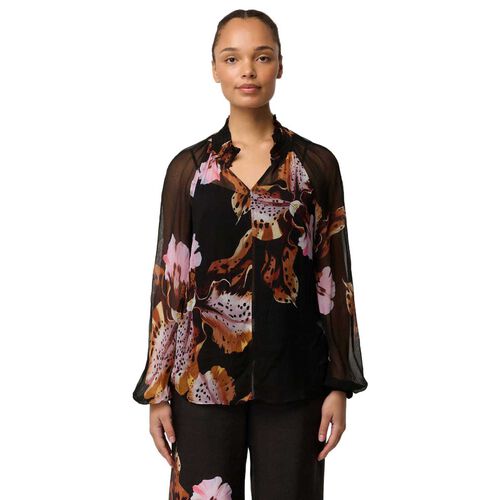 OnceWas Maris Sheer Chiffon Blouse
